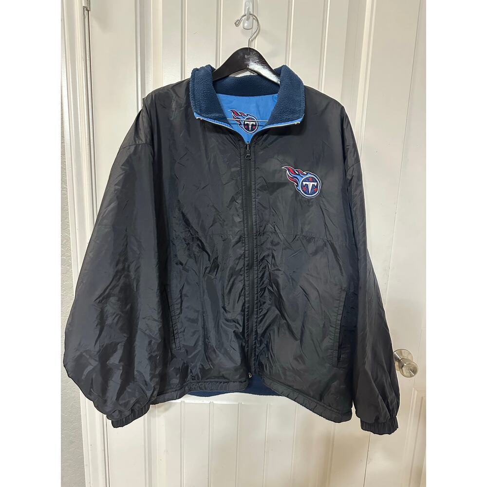 Pro Player Tennessee Titans Revisable Windbreaker Fleece Jacket Men XL Football